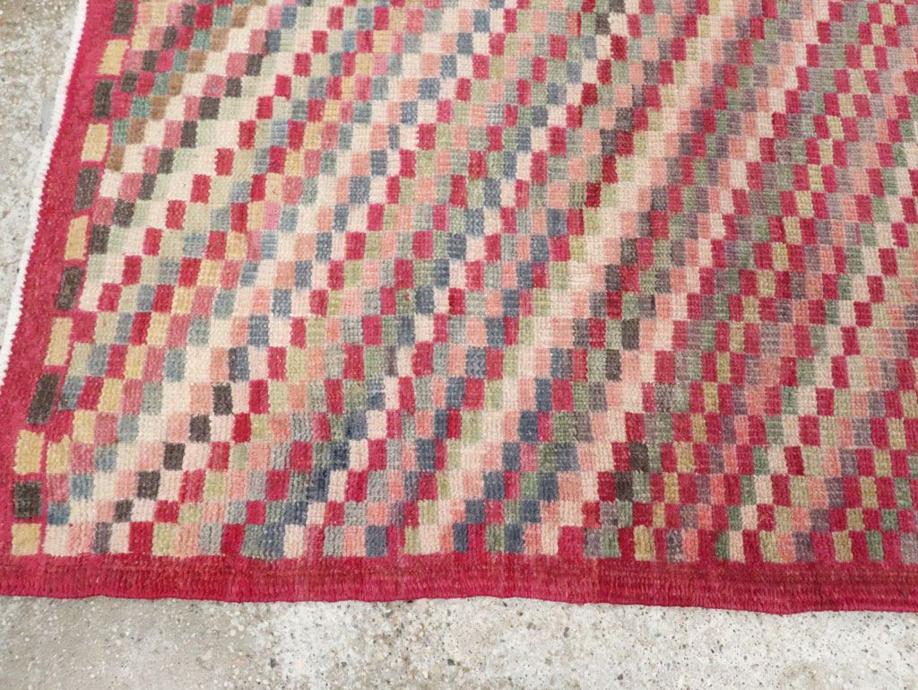 Vintage Turkish Anatolian Throw Rug, No.20843 - Staging