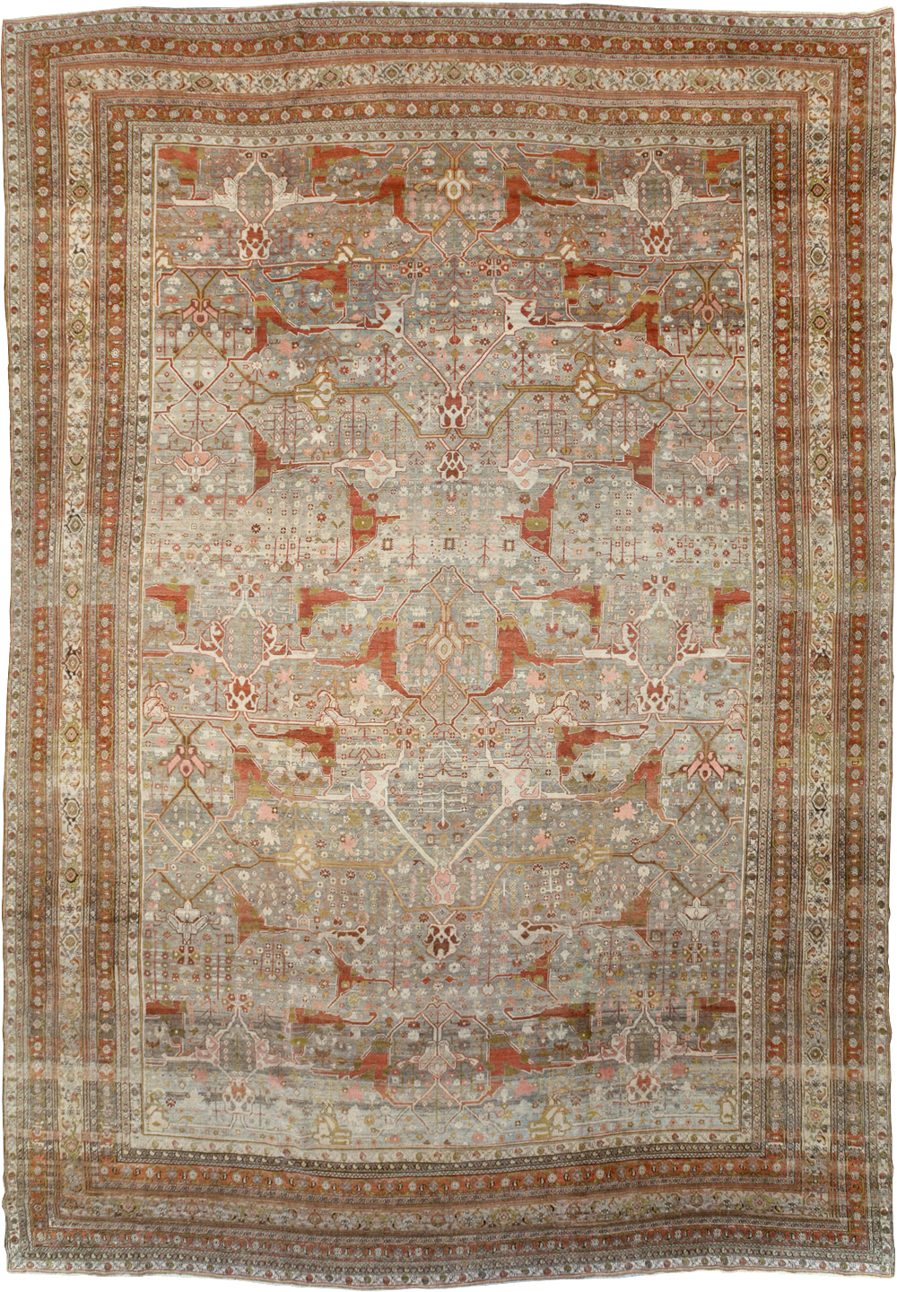 Antique Persian Bidjar Carpet, No.20856 - Staging