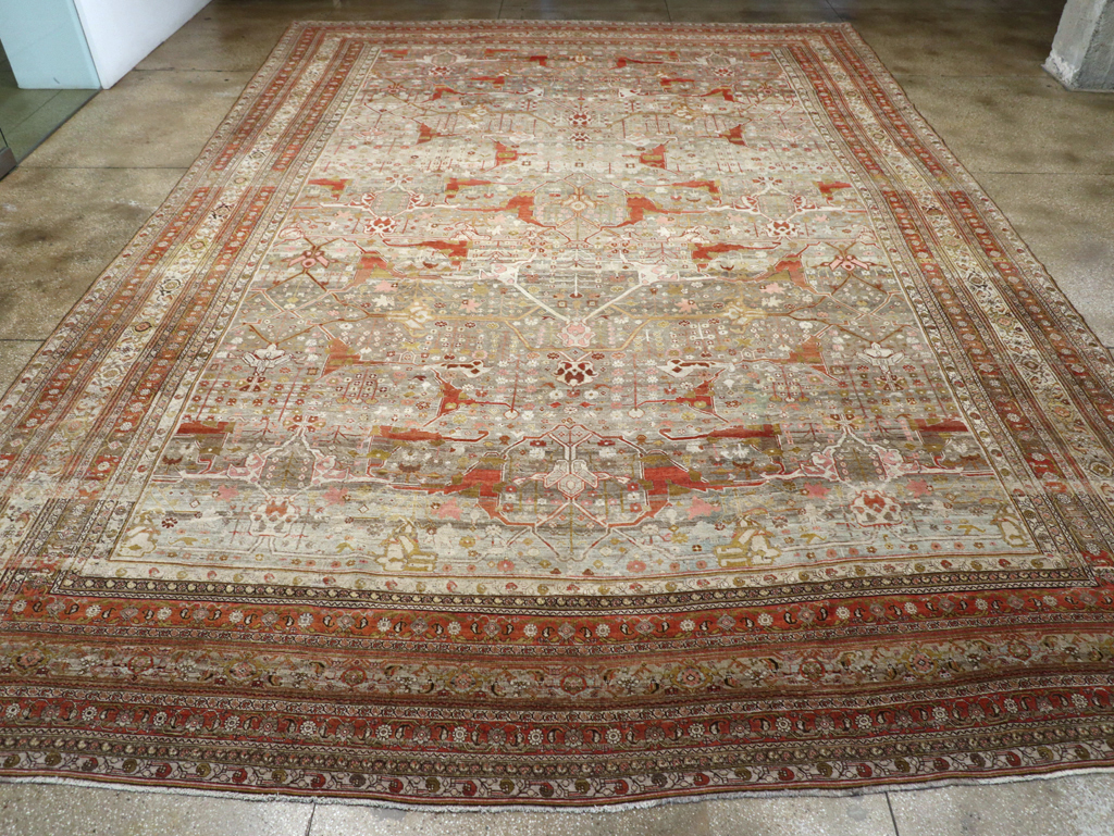 Antique Persian Bidjar Carpet, No.20856 - Staging