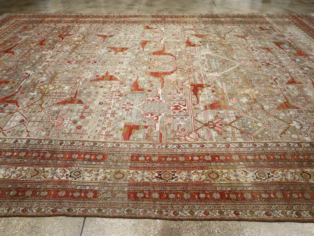Antique Persian Bidjar Carpet, No.20856 - Staging