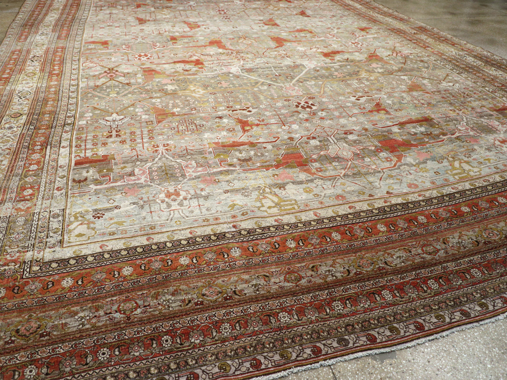 Antique Persian Bidjar Carpet, No.20856 - Staging