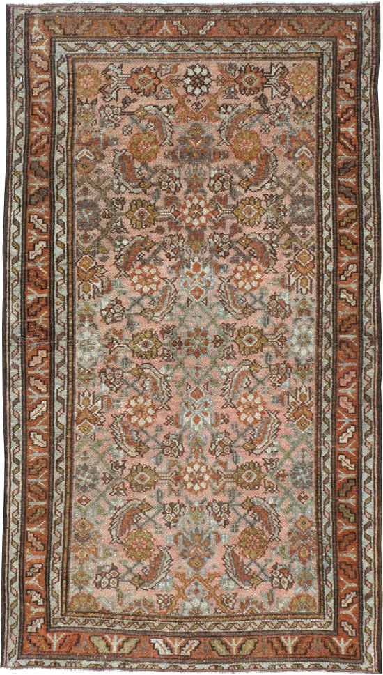 Vintage Persian Malayer Rug, No.20868 - Staging