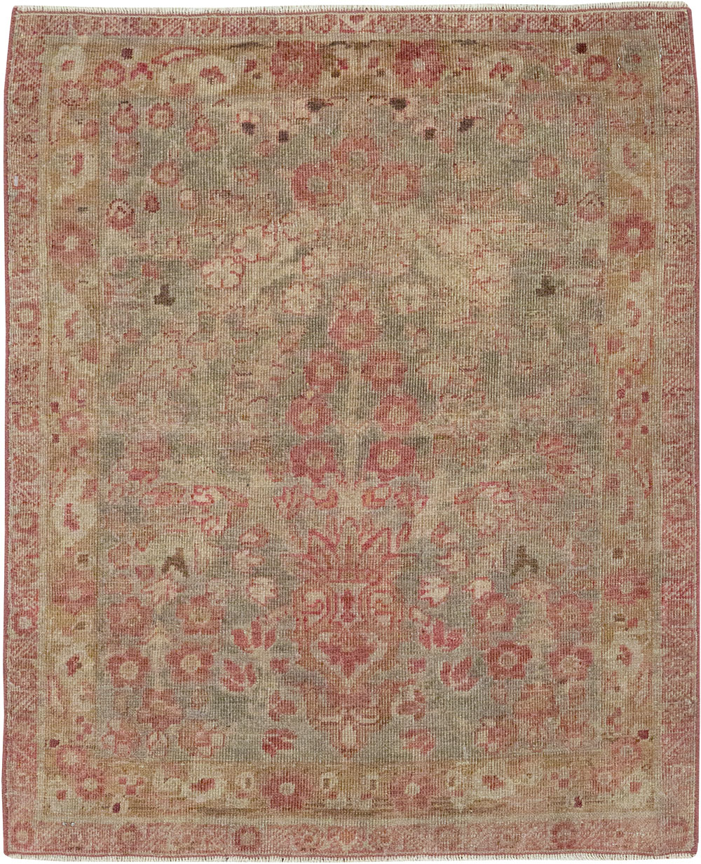 Antique Persian Mashad Throw Rug, No.20869 - Staging