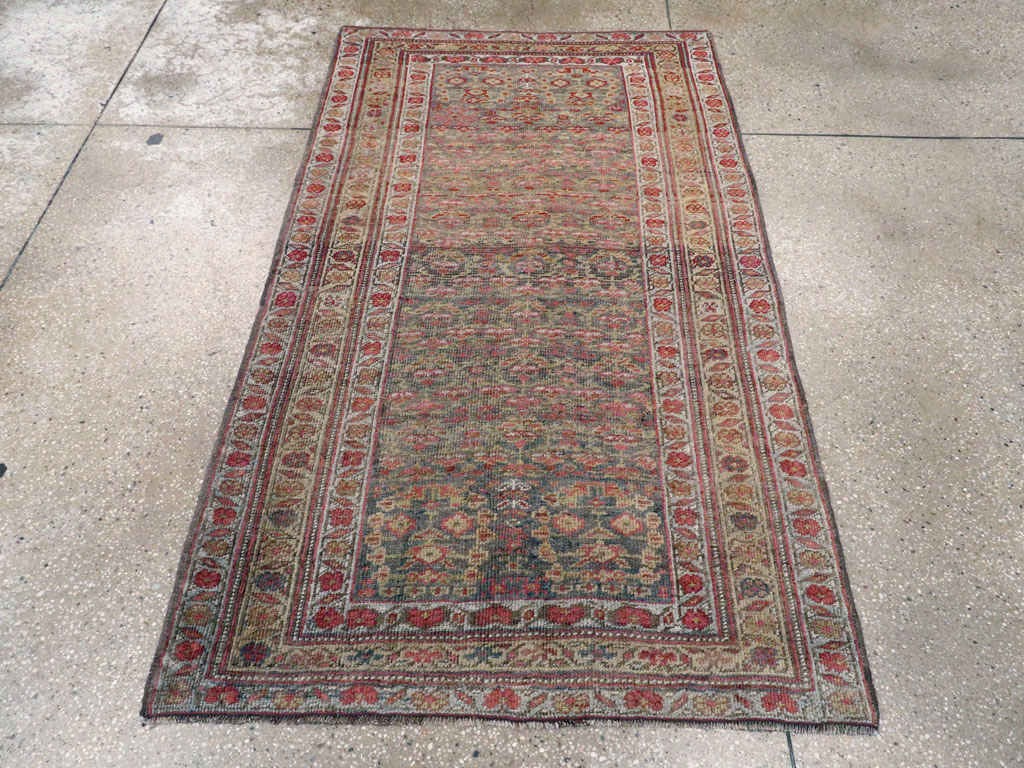 Antique Persian Kurdish Bidjar Rug, No.20873 - Staging