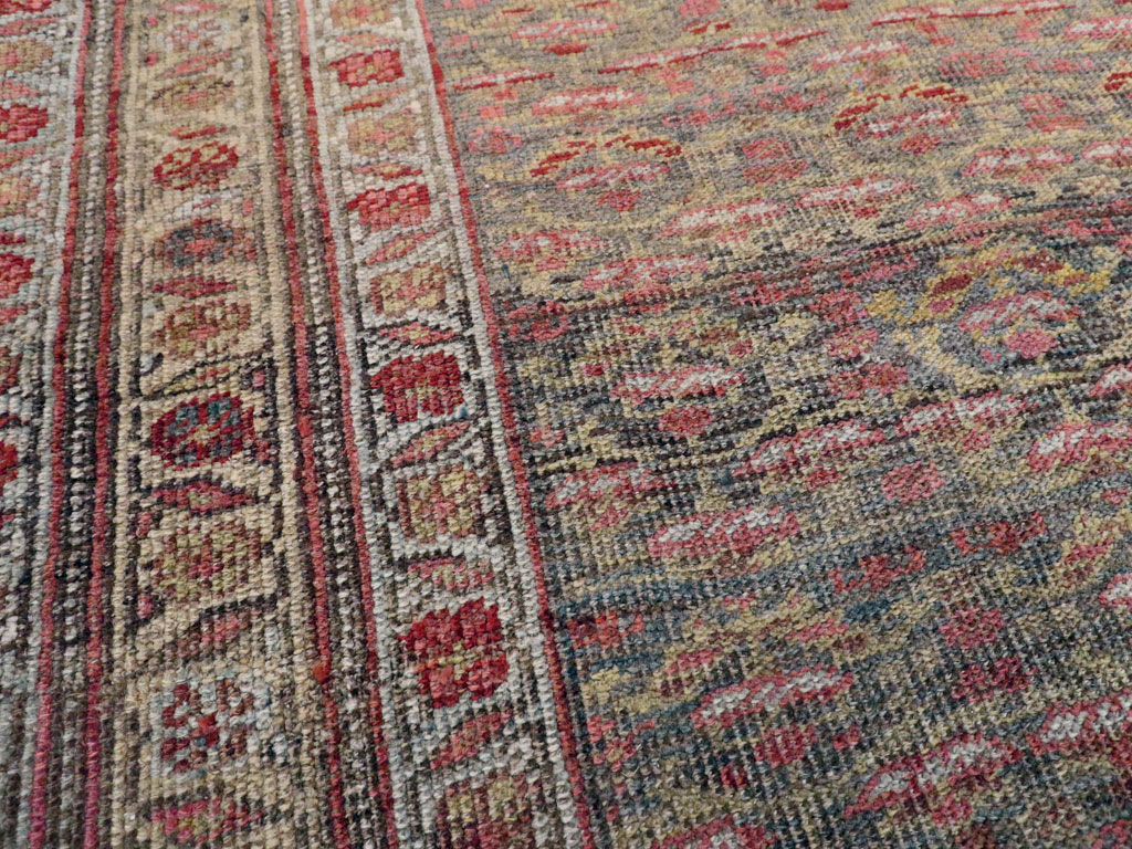 Antique Persian Kurdish Bidjar Rug, No.20873 - Staging