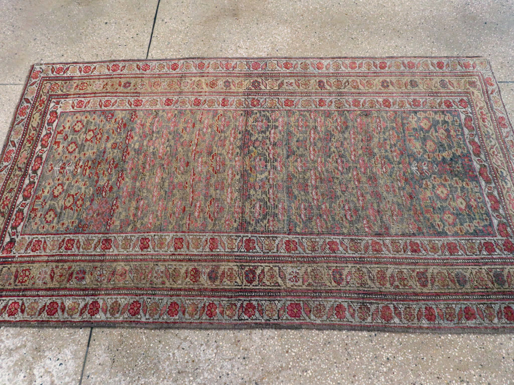 Antique Persian Kurdish Bidjar Rug, No.20873 - Staging