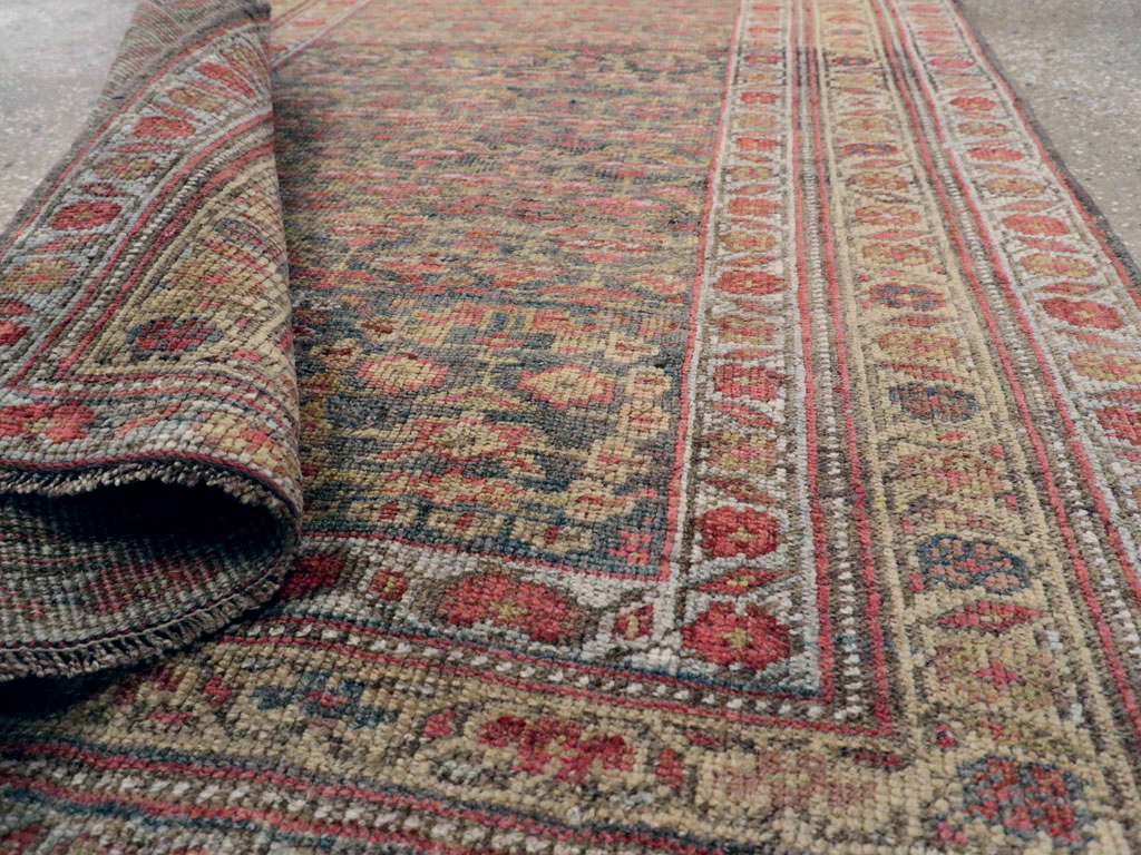 Antique Persian Kurdish Bidjar Rug, No.20873 - Staging