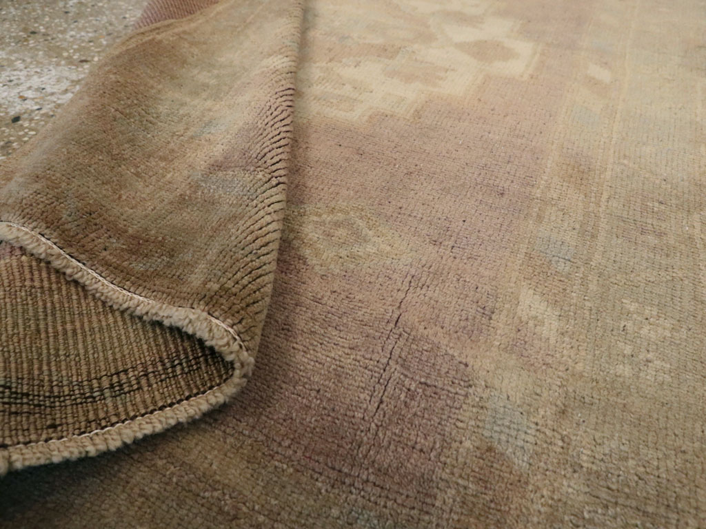 Antique Turkish Oushak Rug, No.20881 - Staging