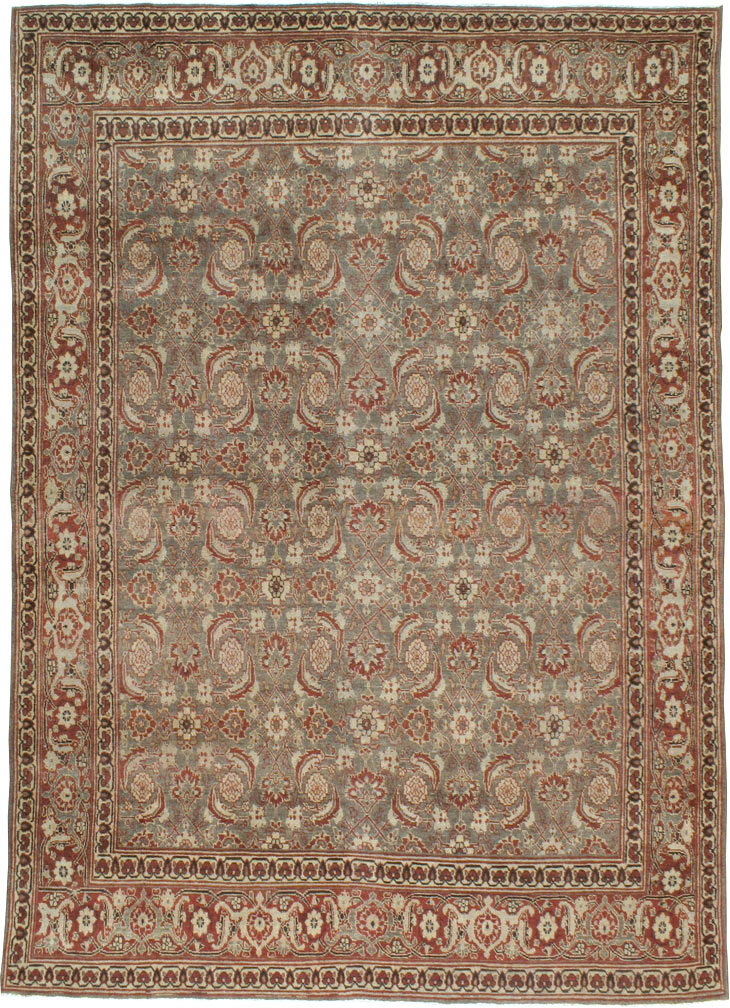 Antique Persian Tabriz Rug, No.20887 - Staging