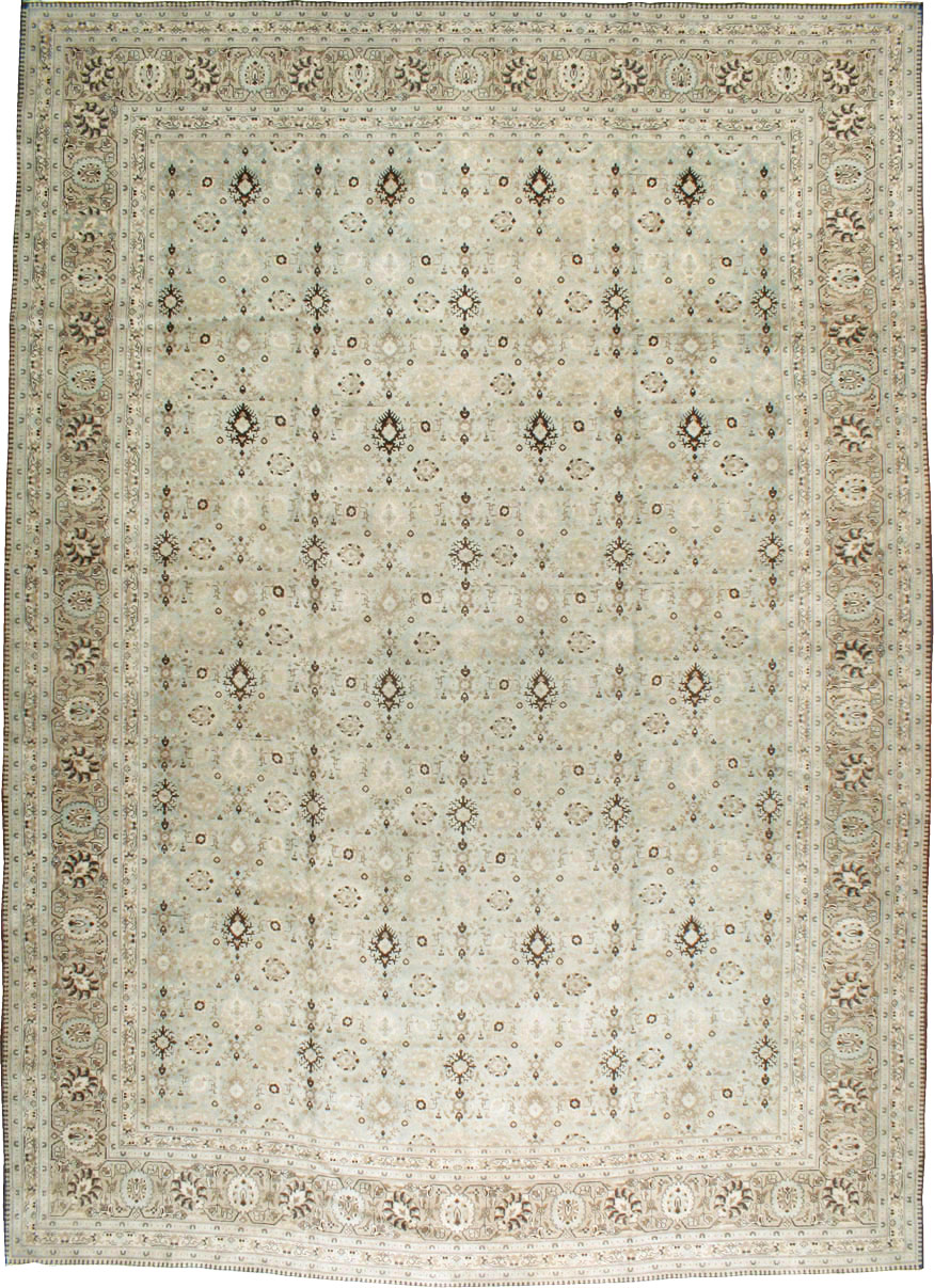 Antique Persian Tabriz Carpet, No.20903 - Staging