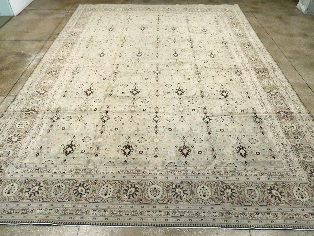 Antique Persian Tabriz Carpet, No.20903 - Staging