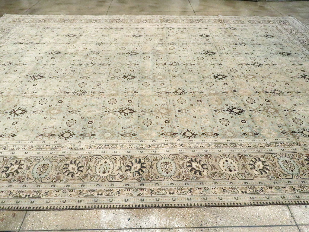 Antique Persian Tabriz Carpet, No.20903 - Staging