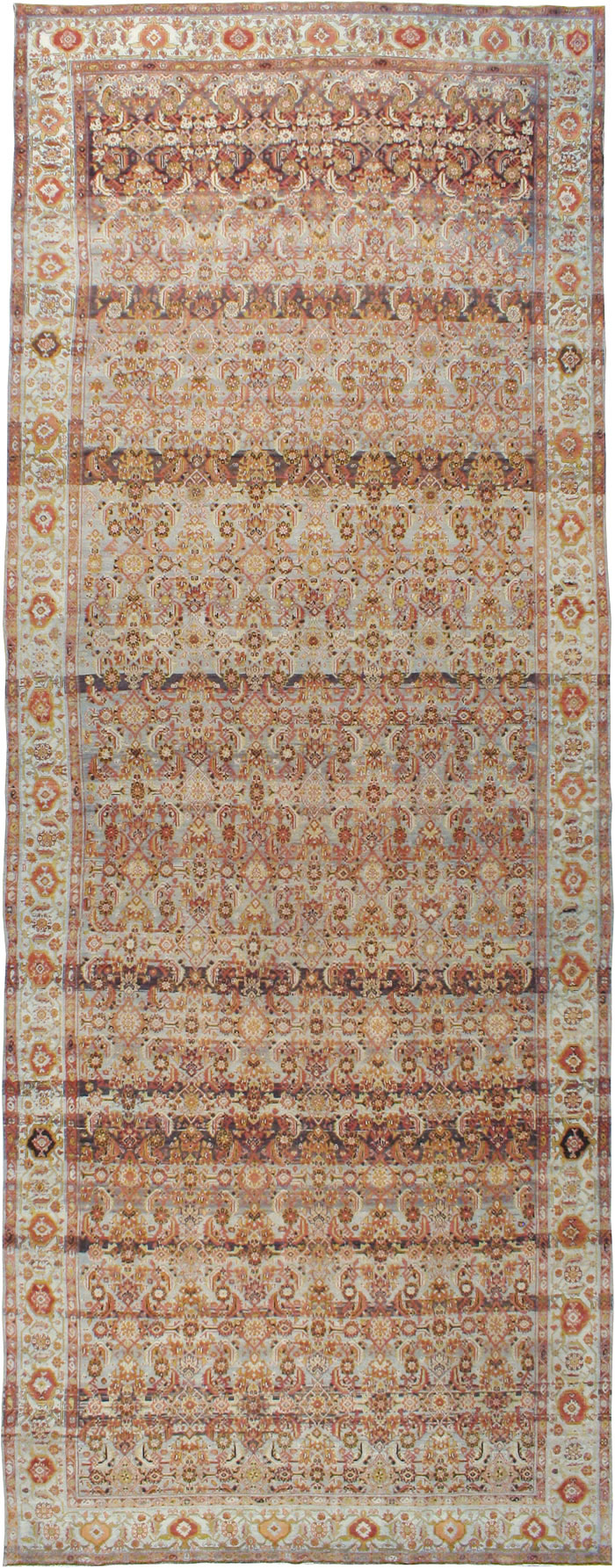 Vintage Persian Malayer Wide Gallery Runner, No.20911 - Staging