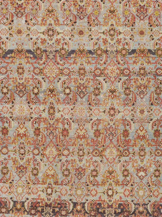 Vintage Persian Malayer Wide Gallery Runner, No.20911 - Staging