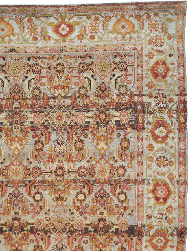 Vintage Persian Malayer Wide Gallery Runner, No.20911 - Staging