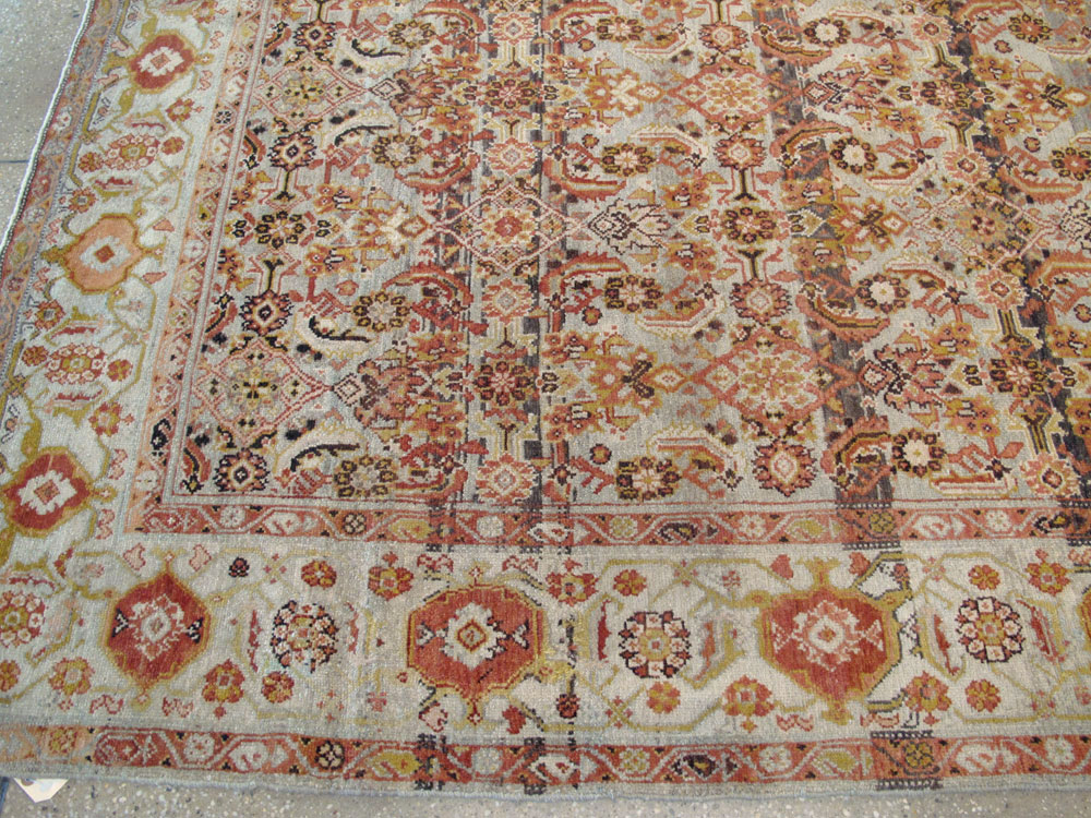 Vintage Persian Malayer Wide Gallery Runner, No.20911 - Staging