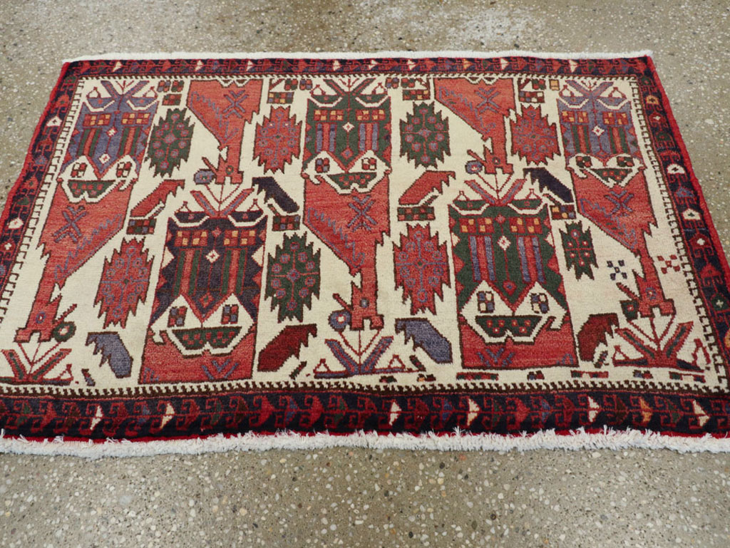 Vintage Persian Afshar Rug, No.20916 - Staging
