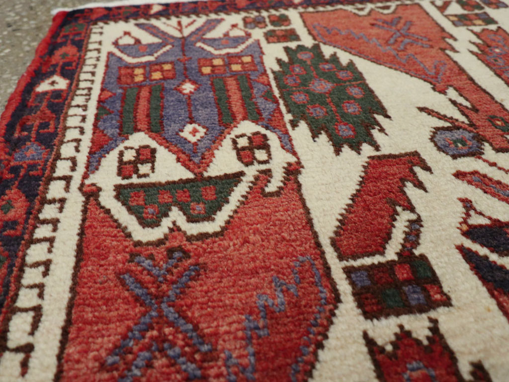 Vintage Persian Afshar Rug, No.20916 - Staging