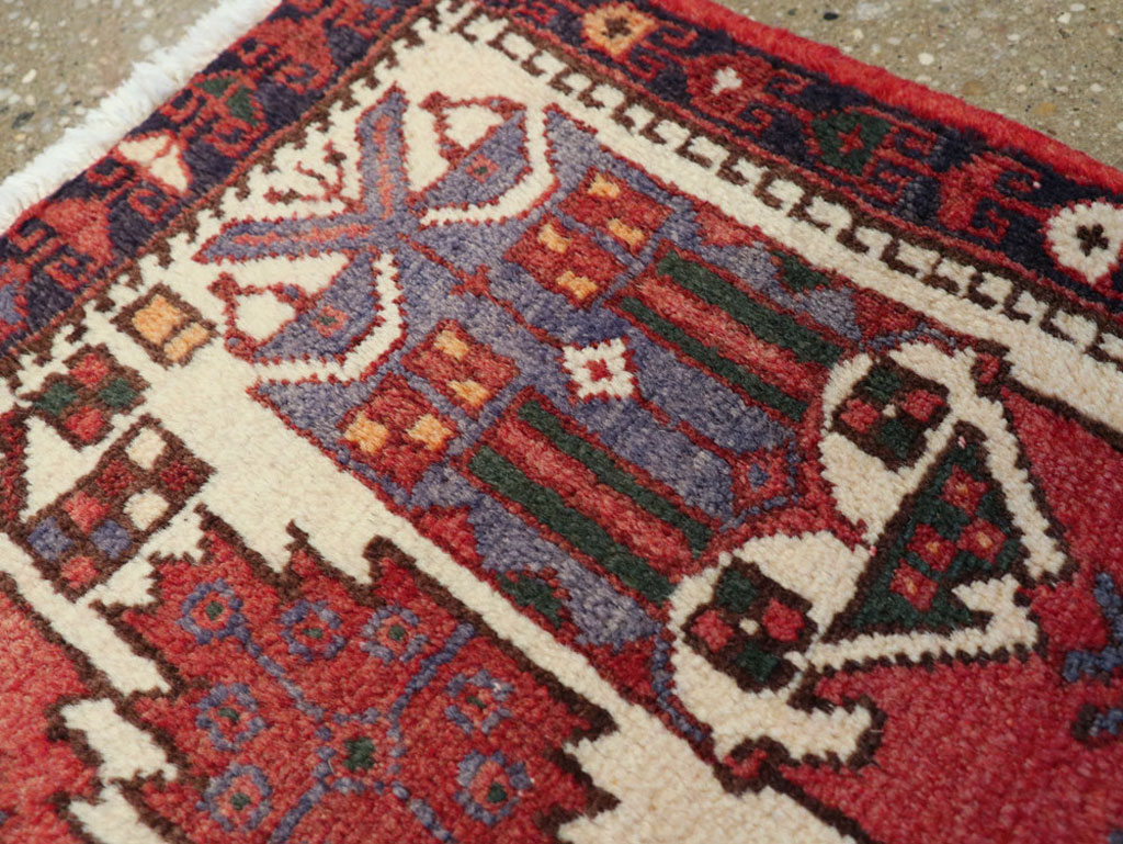 Vintage Persian Afshar Rug, No.20916 - Staging