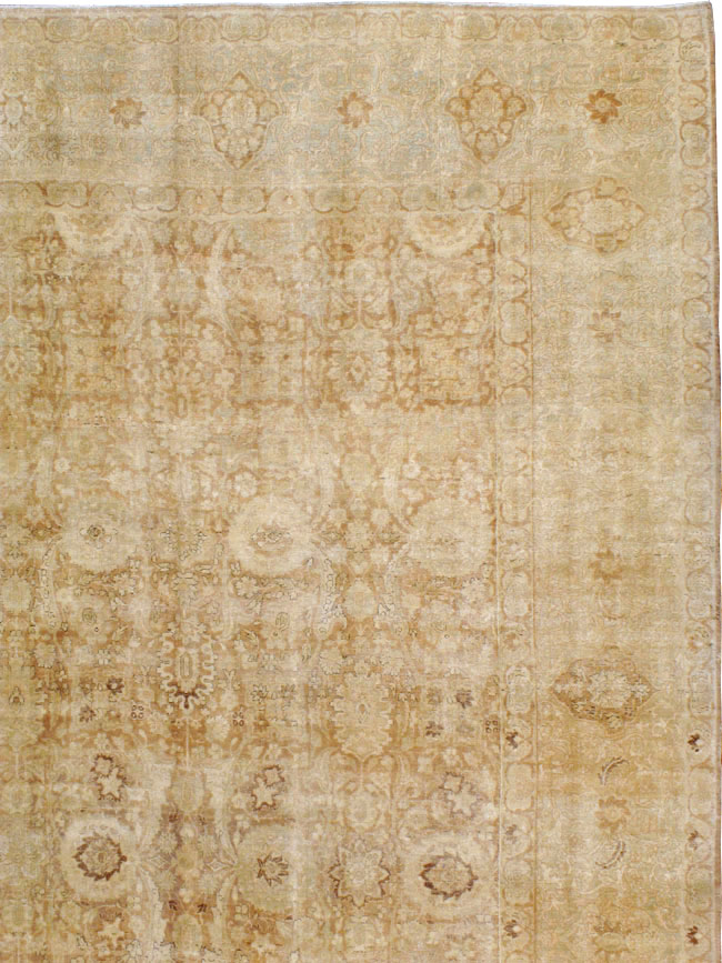 Antique Persian Lavar Kerman Carpet, No.20925 - Staging