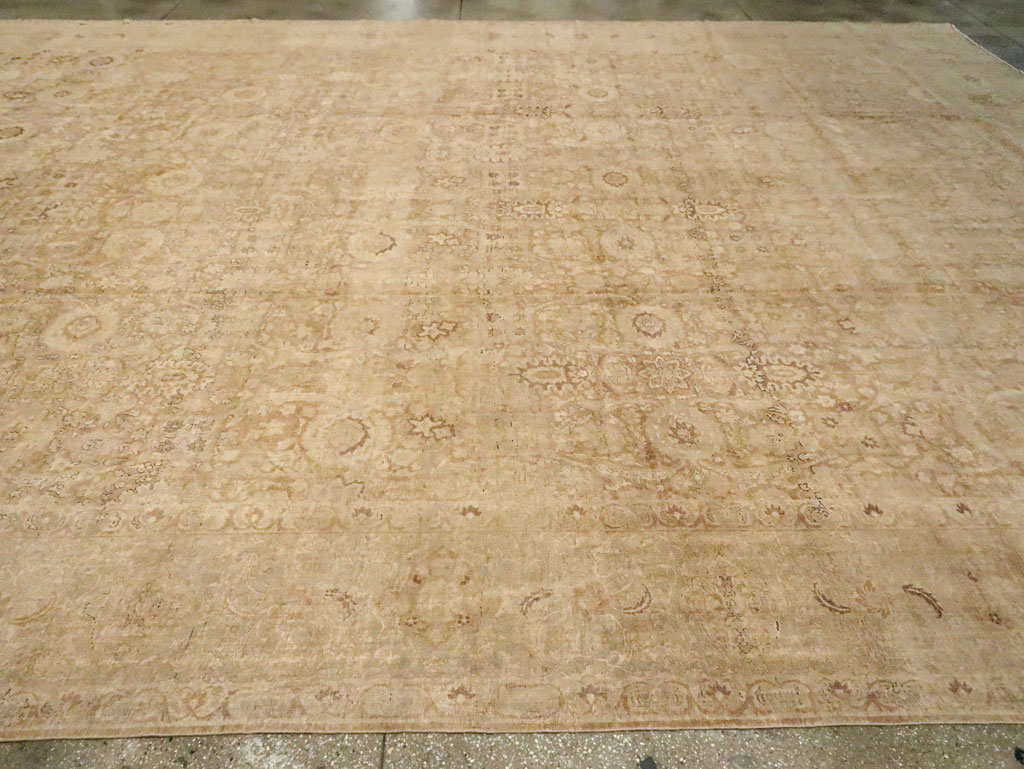 Antique Persian Lavar Kerman Carpet, No.20925 - Staging