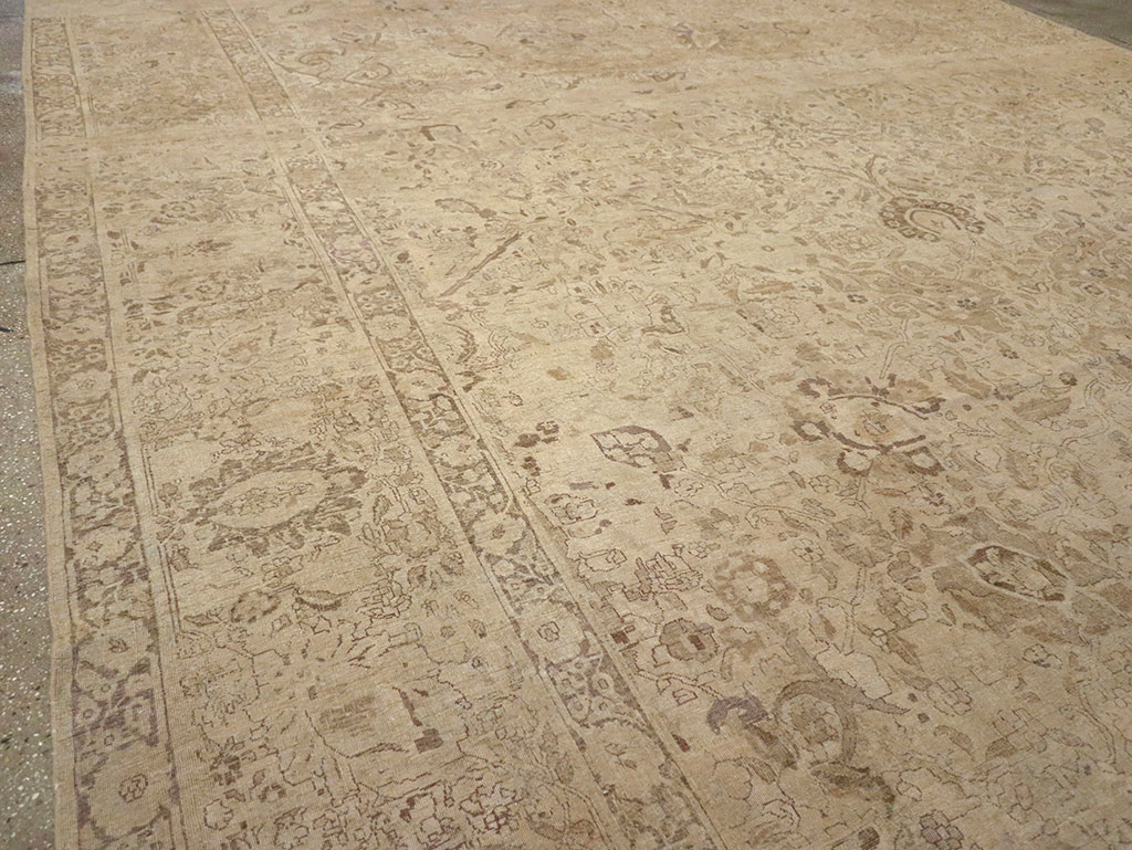 Antique Persian Tabriz Oversize Carpet, No.20929 - Staging