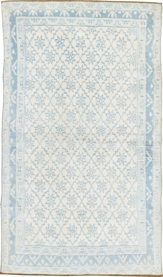 Vintage Indian Cotton Agra Rug, No.20934 - Staging