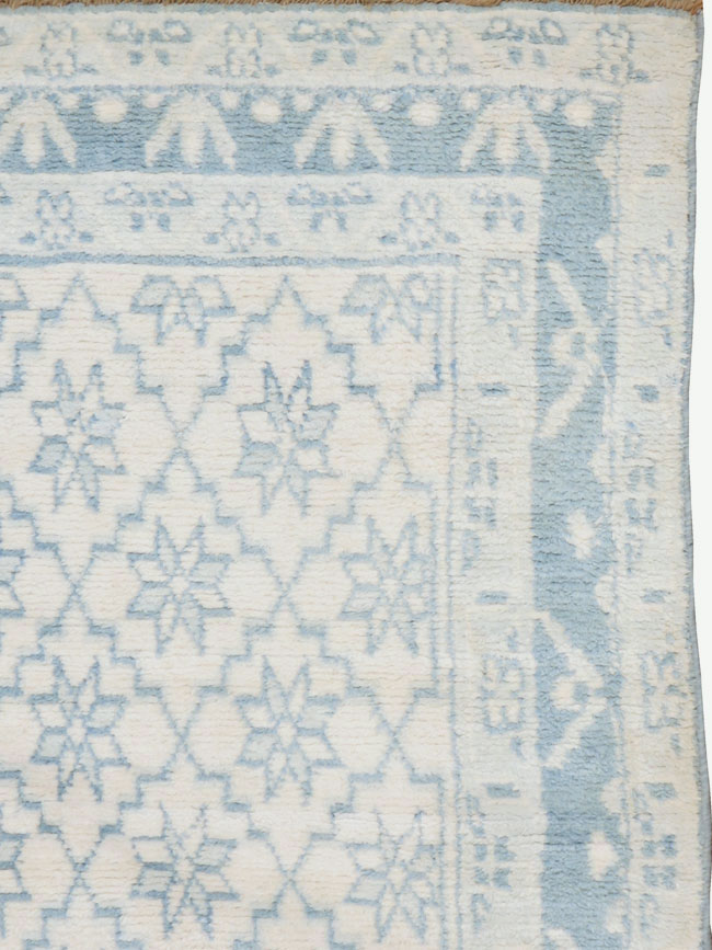 Vintage Indian Cotton Agra Rug, No.20934 - Staging