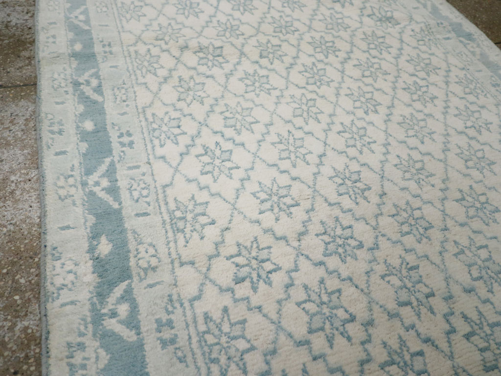 Vintage Indian Cotton Agra Rug, No.20934 - Staging