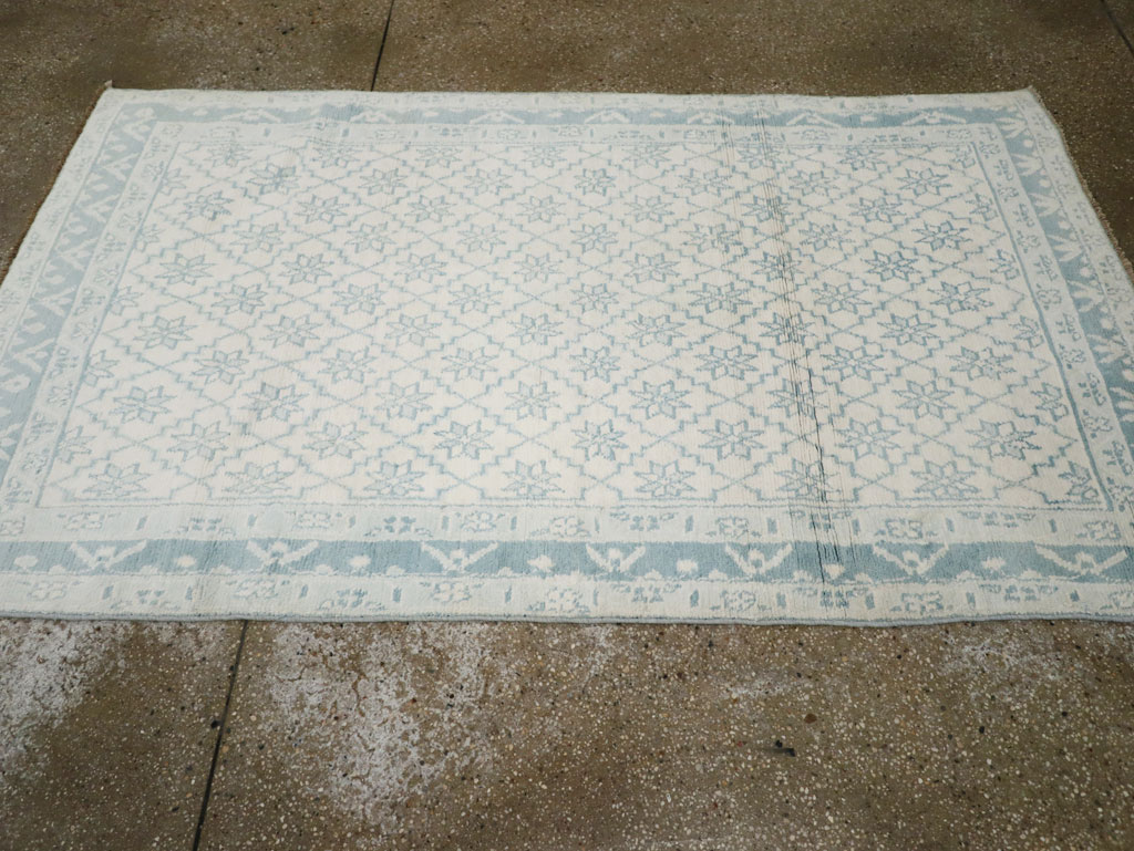 Vintage Indian Cotton Agra Rug, No.20934 - Staging