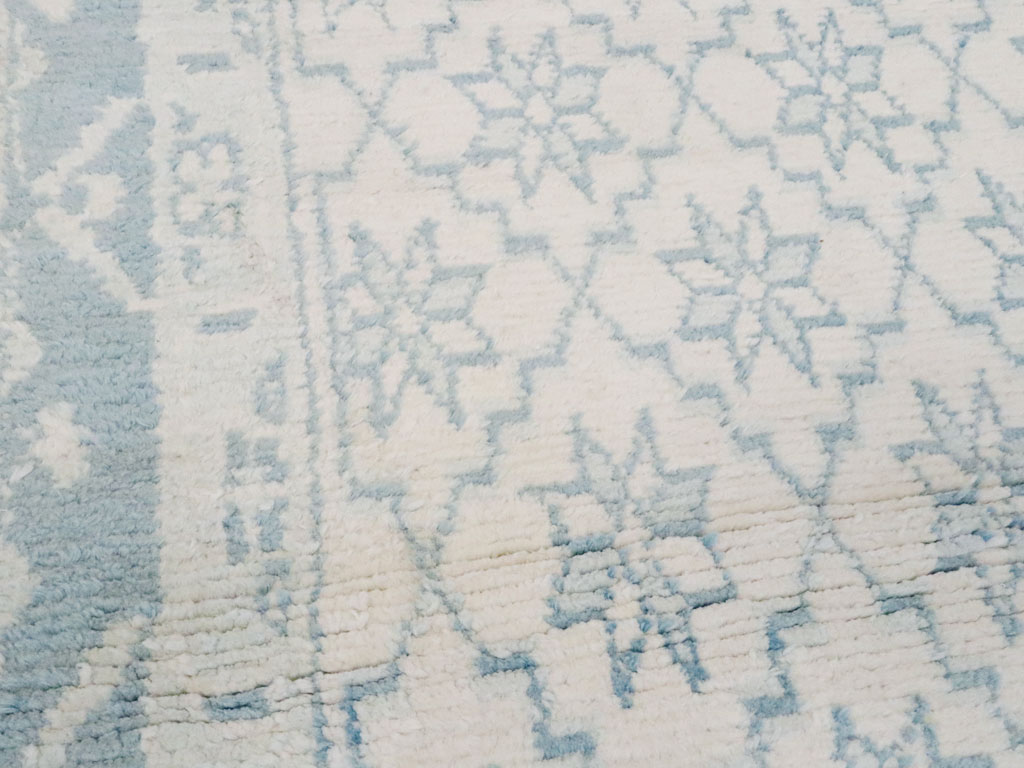 Vintage Indian Cotton Agra Rug, No.20934 - Staging