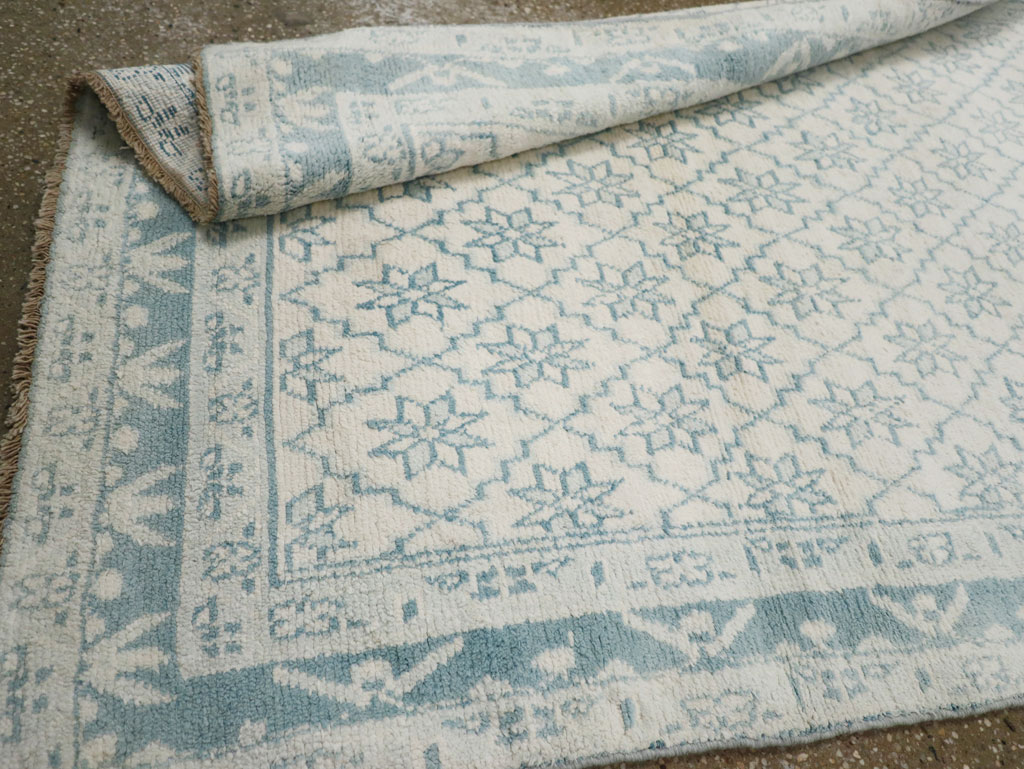 Vintage Indian Cotton Agra Rug, No.20934 - Staging