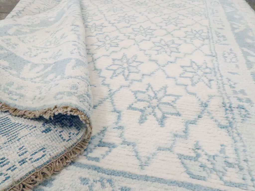 Vintage Indian Cotton Agra Rug, No.20934 - Staging