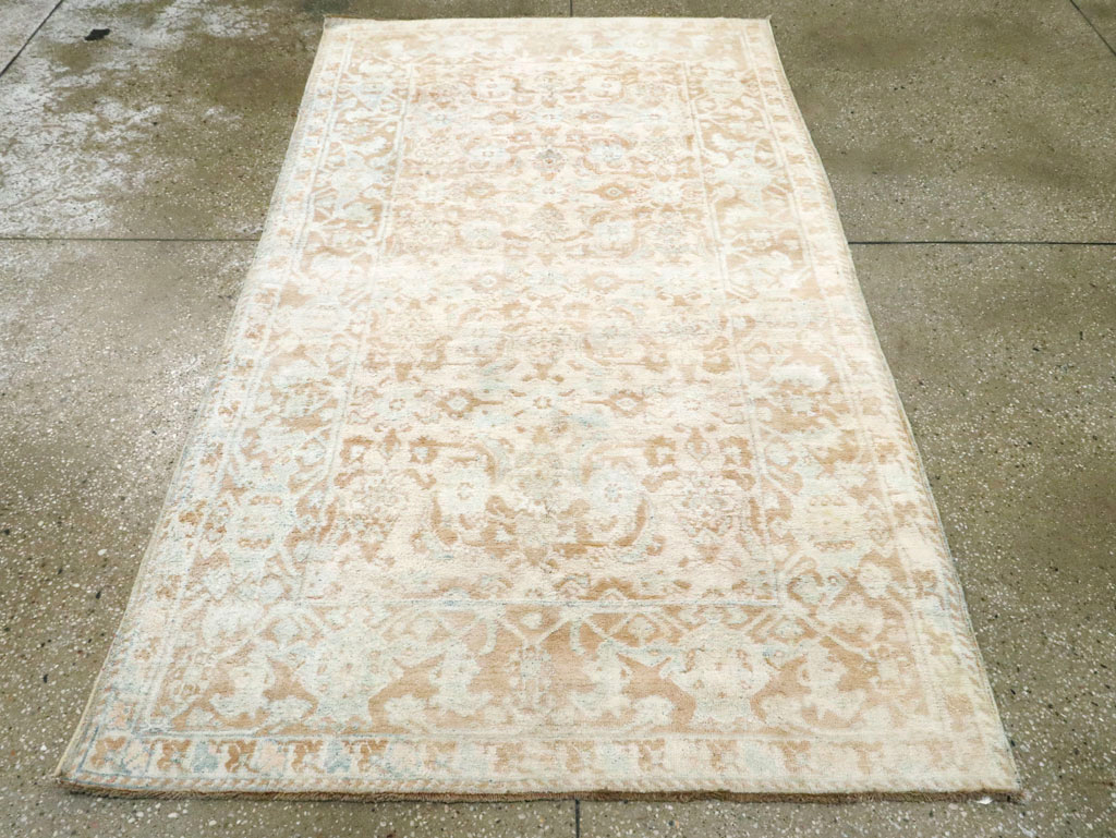 Vintage Indian Cotton Agra Rug, No.20938 - Staging