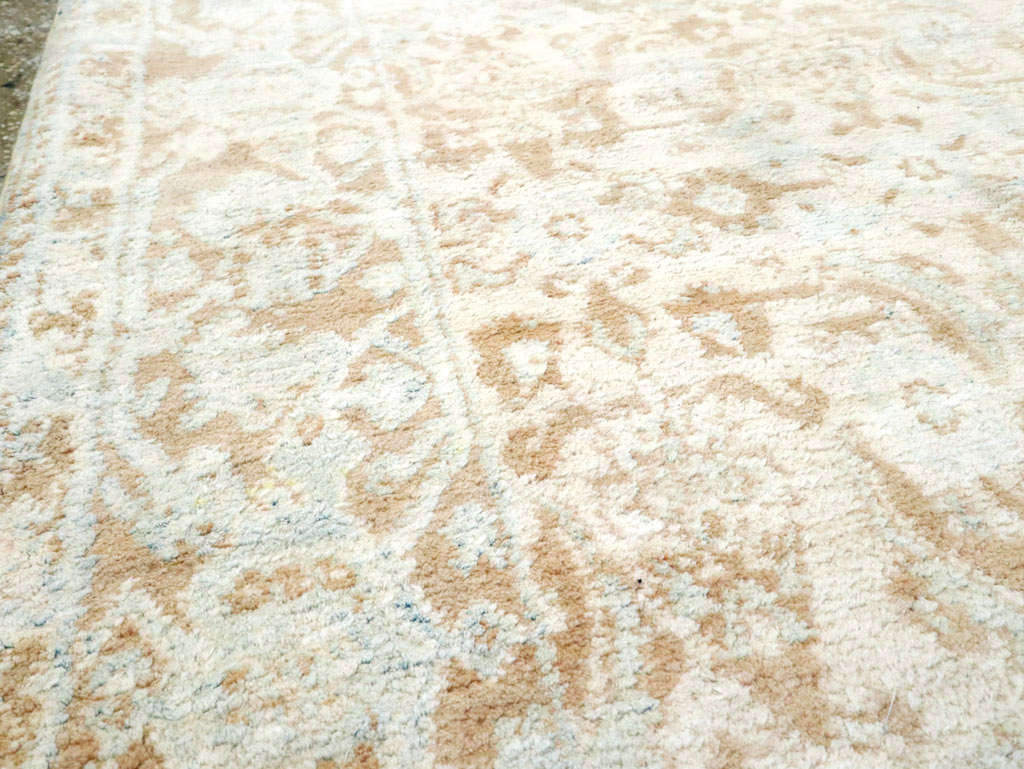 Vintage Indian Cotton Agra Rug, No.20938 - Staging