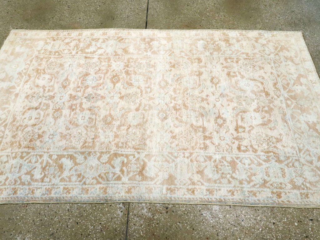 Vintage Indian Cotton Agra Rug, No.20938 - Staging