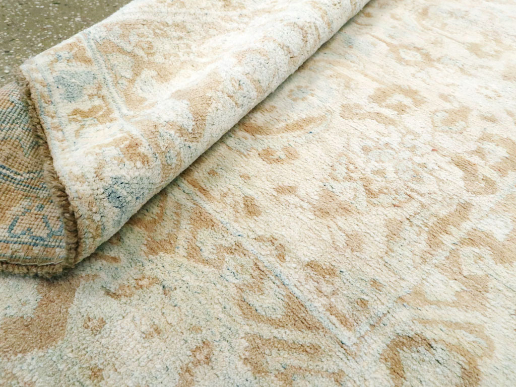 Vintage Indian Cotton Agra Rug, No.20938 - Staging