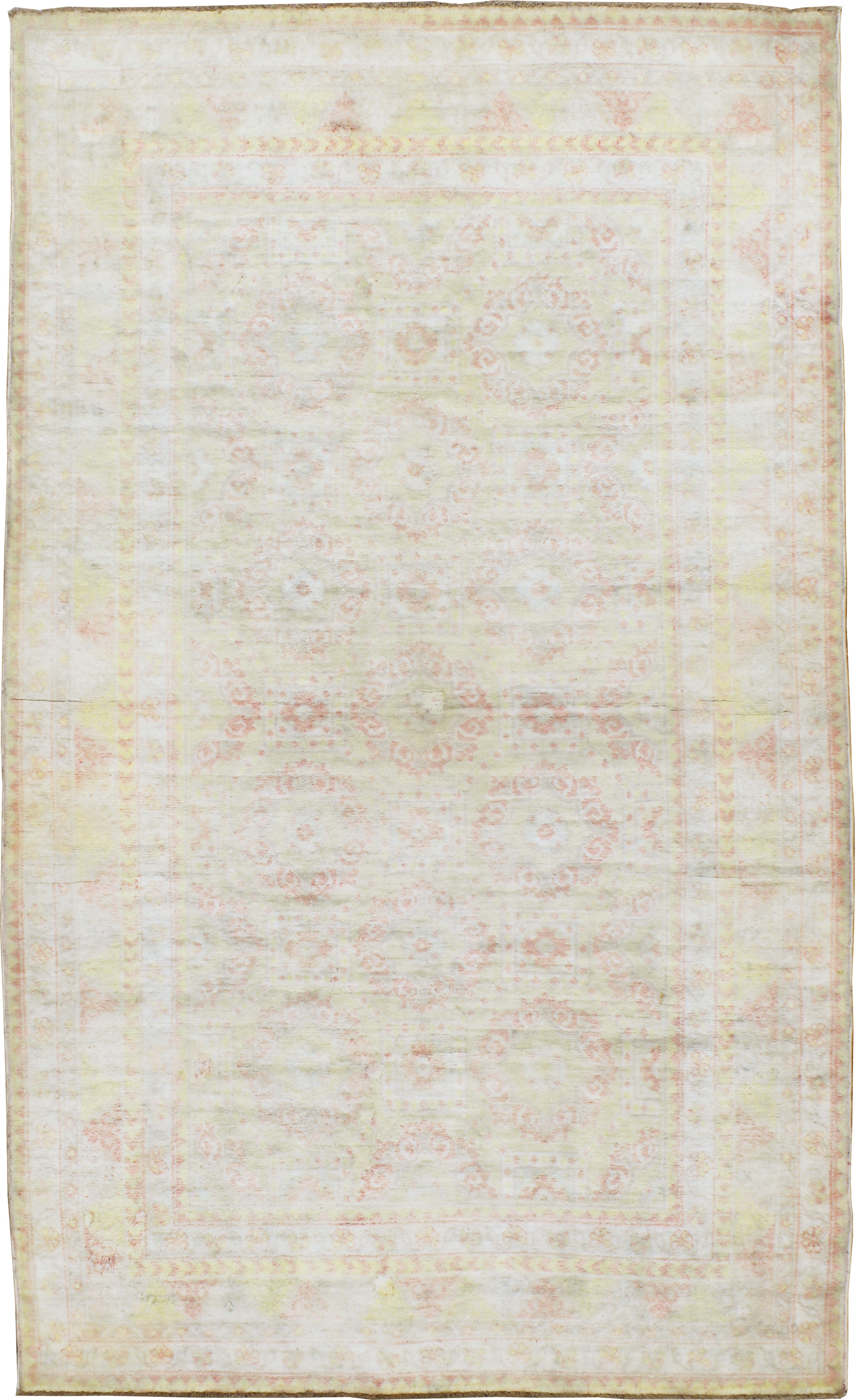 Vintage Indian Cotton Agra Rug, No.20944 - Staging