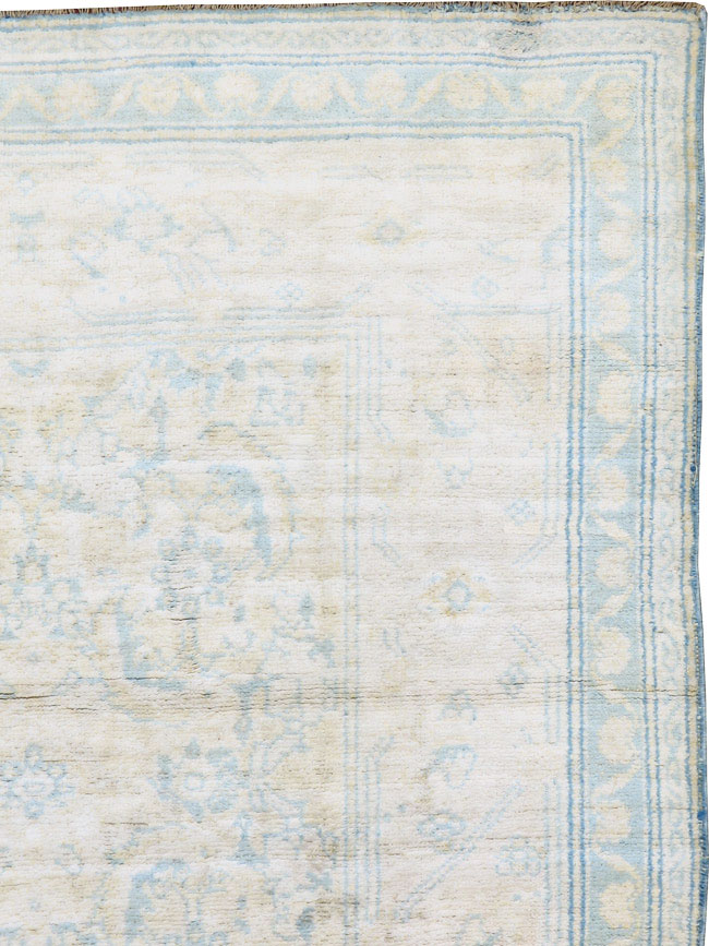 Vintage Indian Cotton Agra Rug, No.20945 - Staging