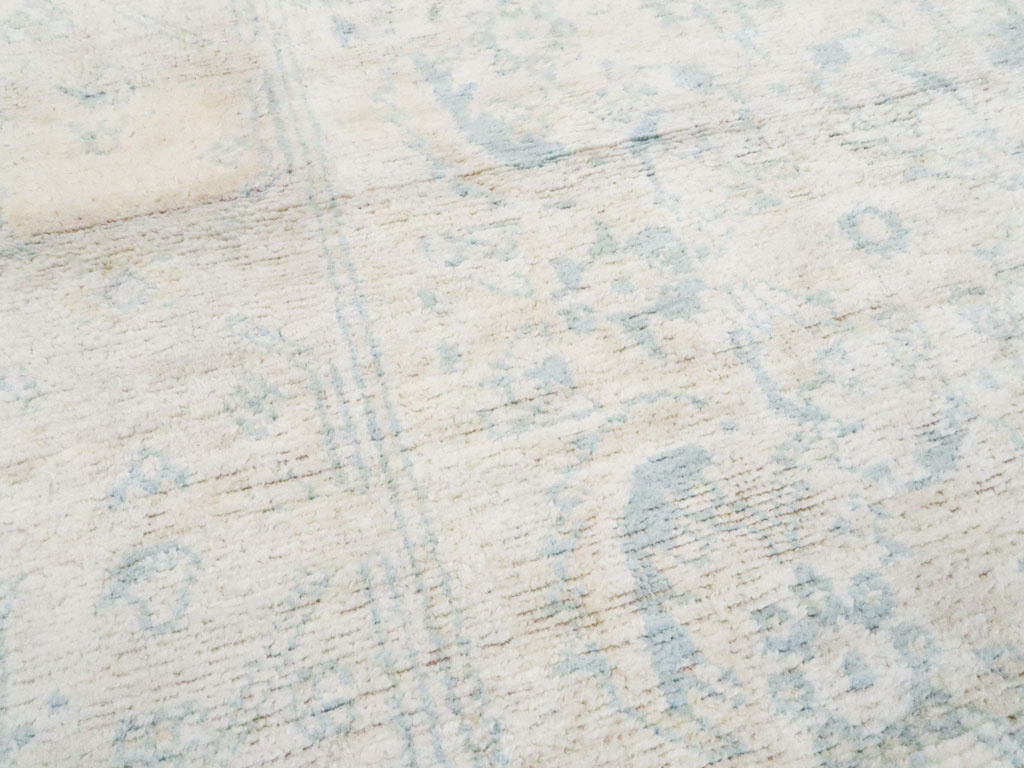 Vintage Indian Cotton Agra Rug, No.20945 - Staging