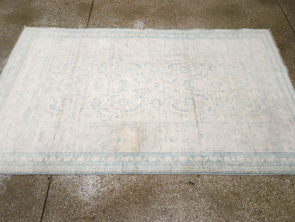 Vintage Indian Cotton Agra Rug, No.20945 - Staging