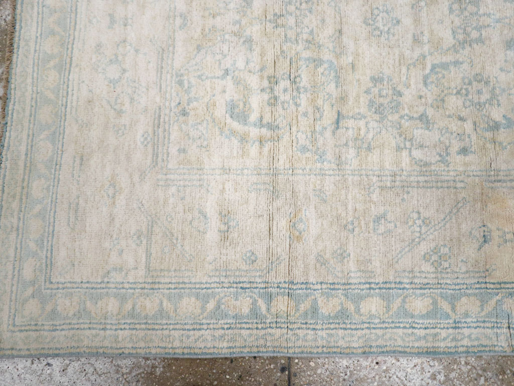 Vintage Indian Cotton Agra Rug, No.20945 - Staging