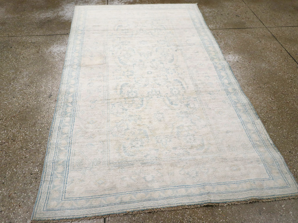 Vintage Indian Cotton Agra Rug, No.20945 - Staging