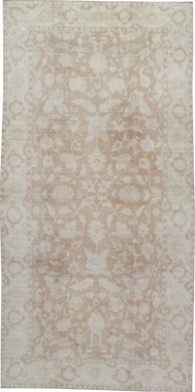 Vintage Indian Cotton Agra Carpet, No.20947 - Staging