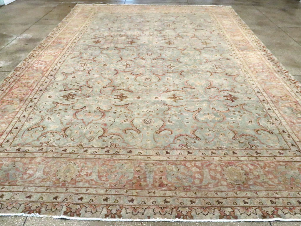 Antique Persian Tabriz Carpet, No.20959 - Staging