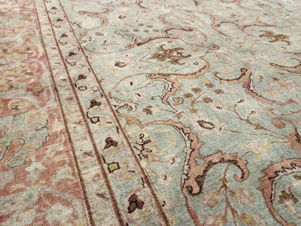 Antique Persian Tabriz Carpet, No.20959 - Staging