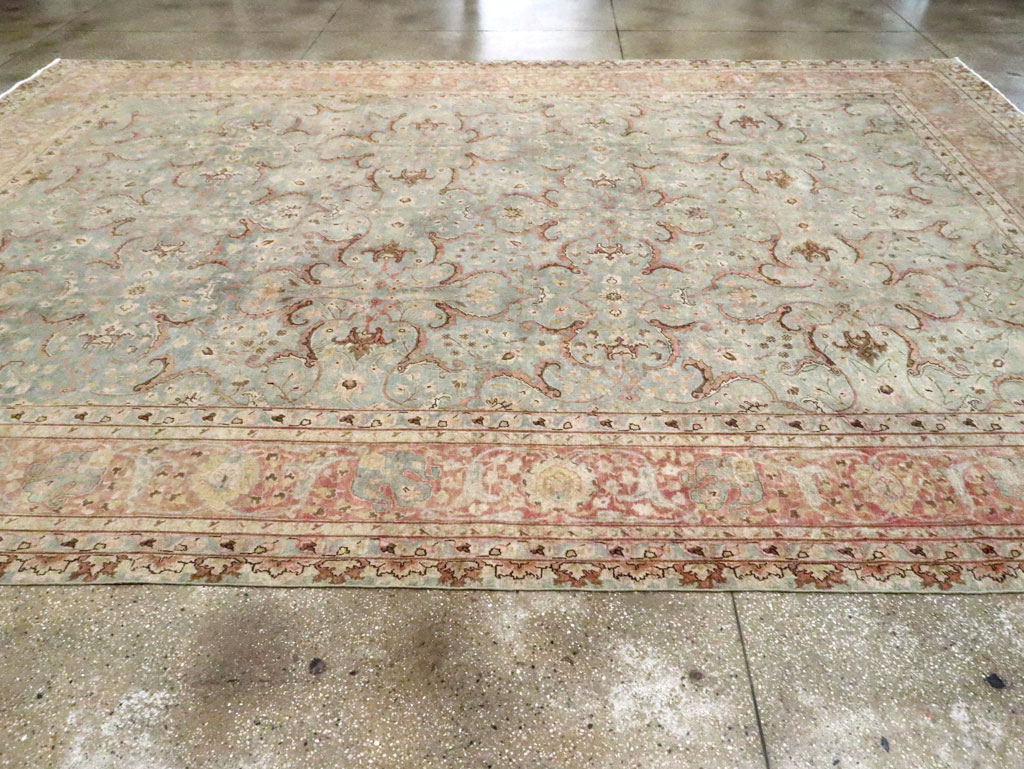 Antique Persian Tabriz Carpet, No.20959 - Staging