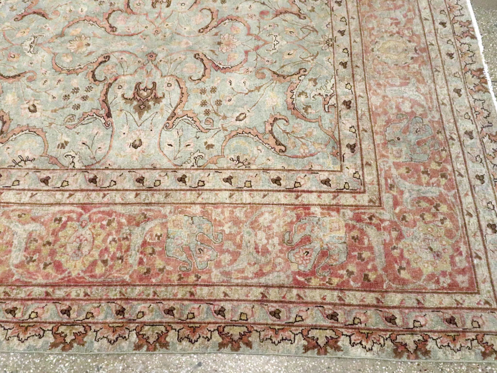 Antique Persian Tabriz Carpet, No.20959 - Staging