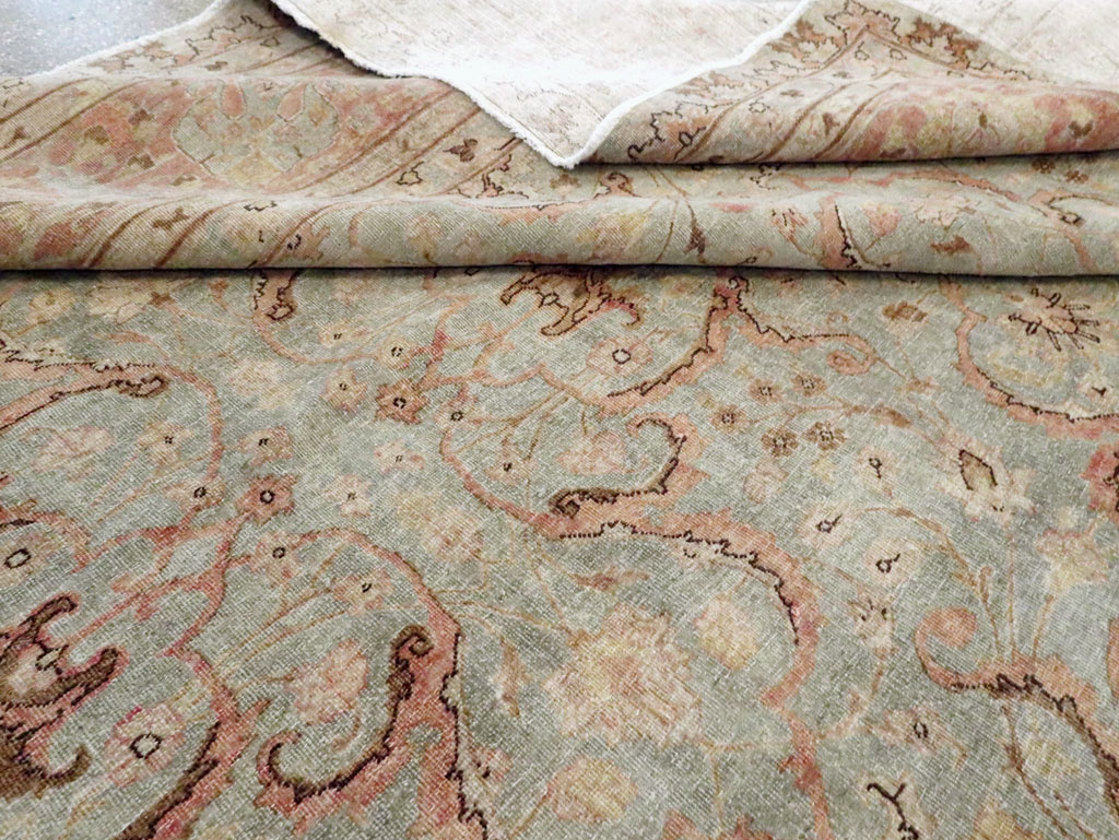 Antique Persian Tabriz Carpet, No.20959 - Staging