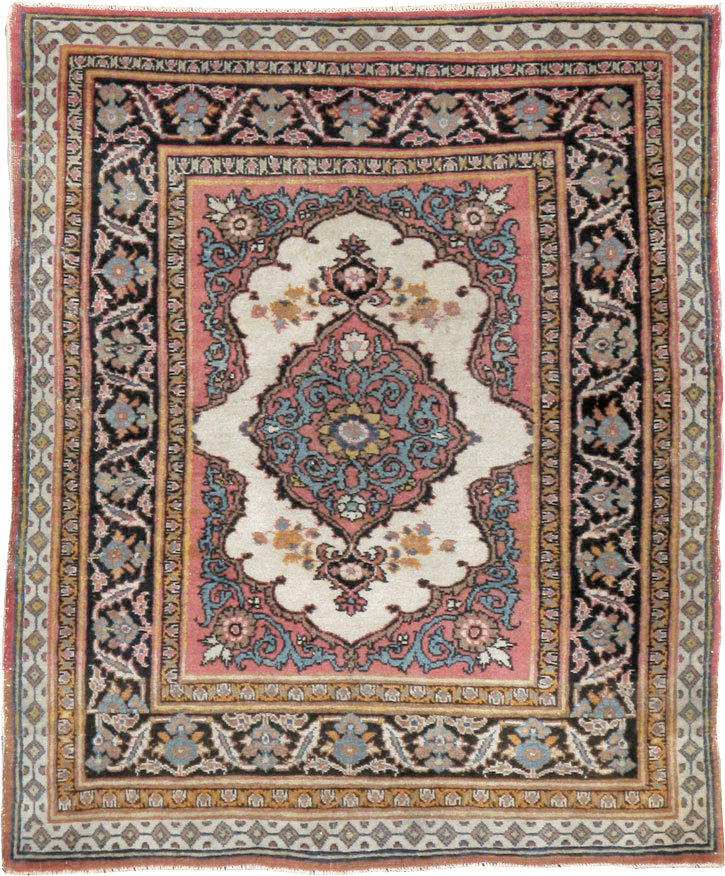 Antique Persian Tabriz Haji Jalili Rug (Pair: 1 of 2), No.20960 - Staging